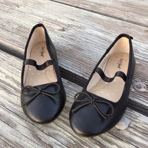 Cat & Jack Black Girls Flat Shoes Size 11